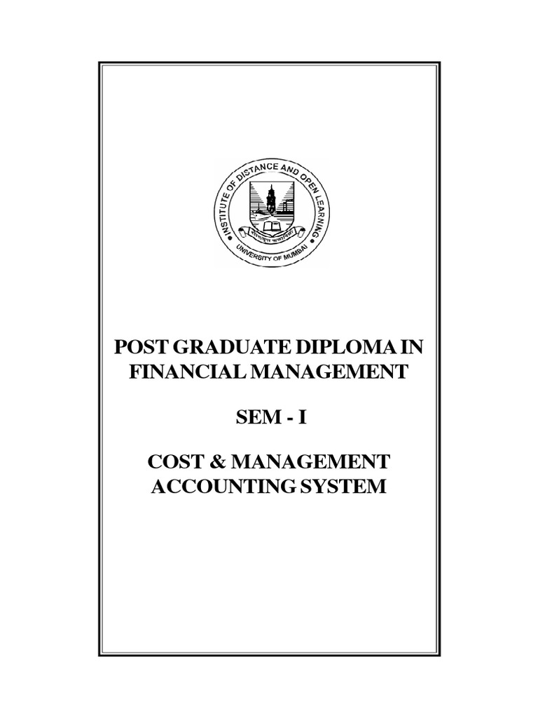 Cost Management Accounting System Pdf Cost Accounting Management