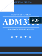 University of Ottawa - ADM 3351 Fixed Income Investments