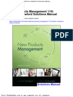 New Products Management 11th Edition Crawford Solutions Manual