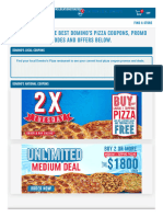 Choose From The Best Domino'S Pizza Coupons, Promo Codes and Offers Below