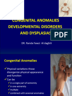 Congenital Anomalies Developmental Disorders Dysplasias