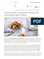 Receta de Croissant Casero