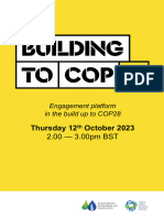 #BuildingToCOP28 Forum #2 Agenda - 12th October