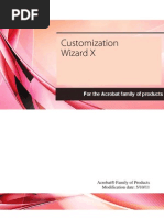 Customization Wizard X: Acrobat® Family of Products Modification Date: 5/10/11