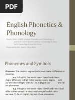 English Phonetics Phonology