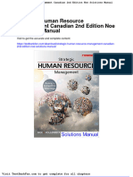 Strategic Human Resource Management Canadian 2nd Edition Noe Solutions Manual