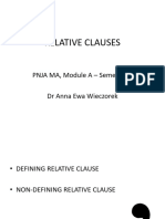 Relative Clauses