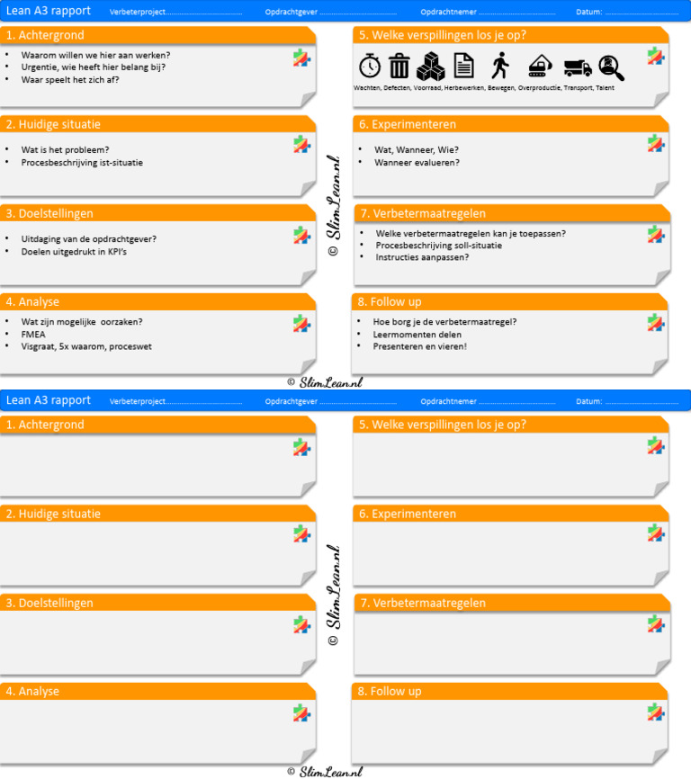 Lean Management A3 Form | PDF