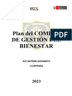 Plan de Comite de Gestión Del Bienestar