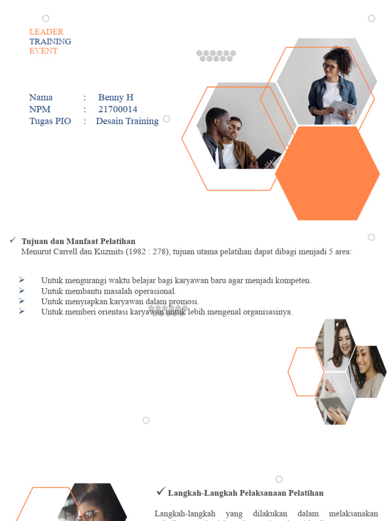 Desain Training | PDF | Karier & Perkembangan