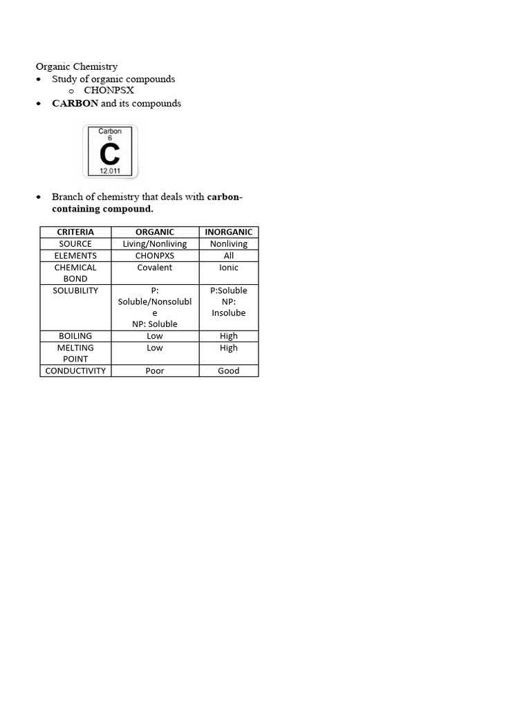 Organic Chemistry | PDF