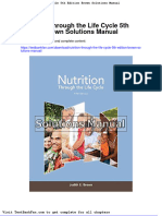 Nutrition Through The Life Cycle 5th Edition Brown Solutions Manual