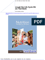 Nutrition Through The Life Cycle 5th Edition Brown Test Bank