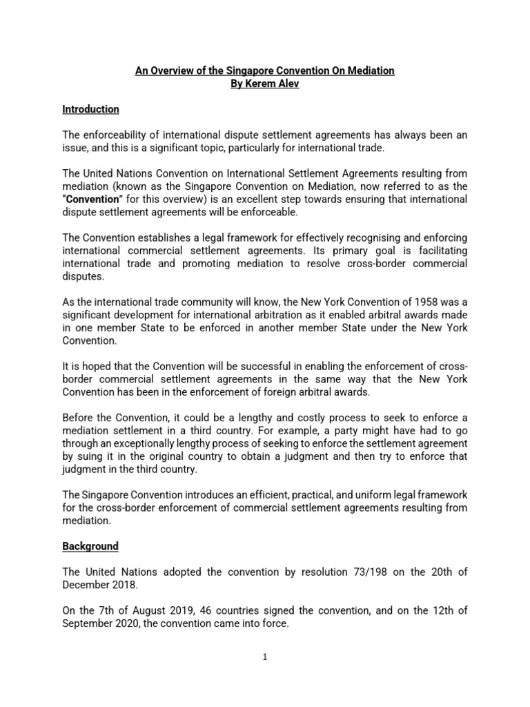 Sri Lanka’S Singapore Convention On Mediation Bill – ENXNZQ