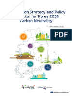 Research On Strategy and Policy by Sector For Korea 2050 Carbon Neutrality