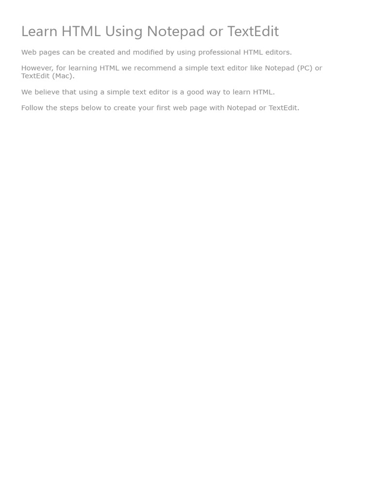 HTML Editors 2 | PDF