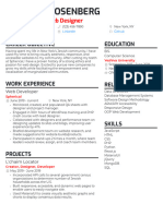 Junior Web Developer Resume Example