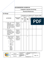 Housekeeping Schedule (For Check)