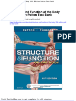 Structure and Function of The Body 15th Edition Patton Test Bank