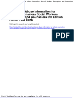 Substance Abuse Information For School Counselors Social Workers Therapists and Counselors 6th Edition Fisher Test Bank