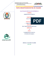 ARTICULO#1 La Planificación en El Proceso de Decisión de La Empresa