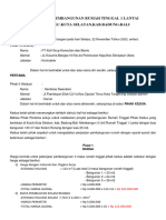 Perjanjian Pembangunan Rumah Tinggal 1 Lantai