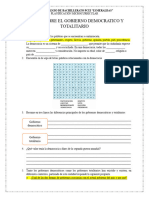 Taller Sobre El Gobierno Democratico y Totalitario