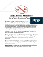 2020 Pocha Nostra' Manifesto