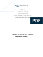 Projeto Multidisciplinar Ambiente EmpresarialVersão II