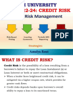 BRM Session 9 To 10 Credit Risk & Management