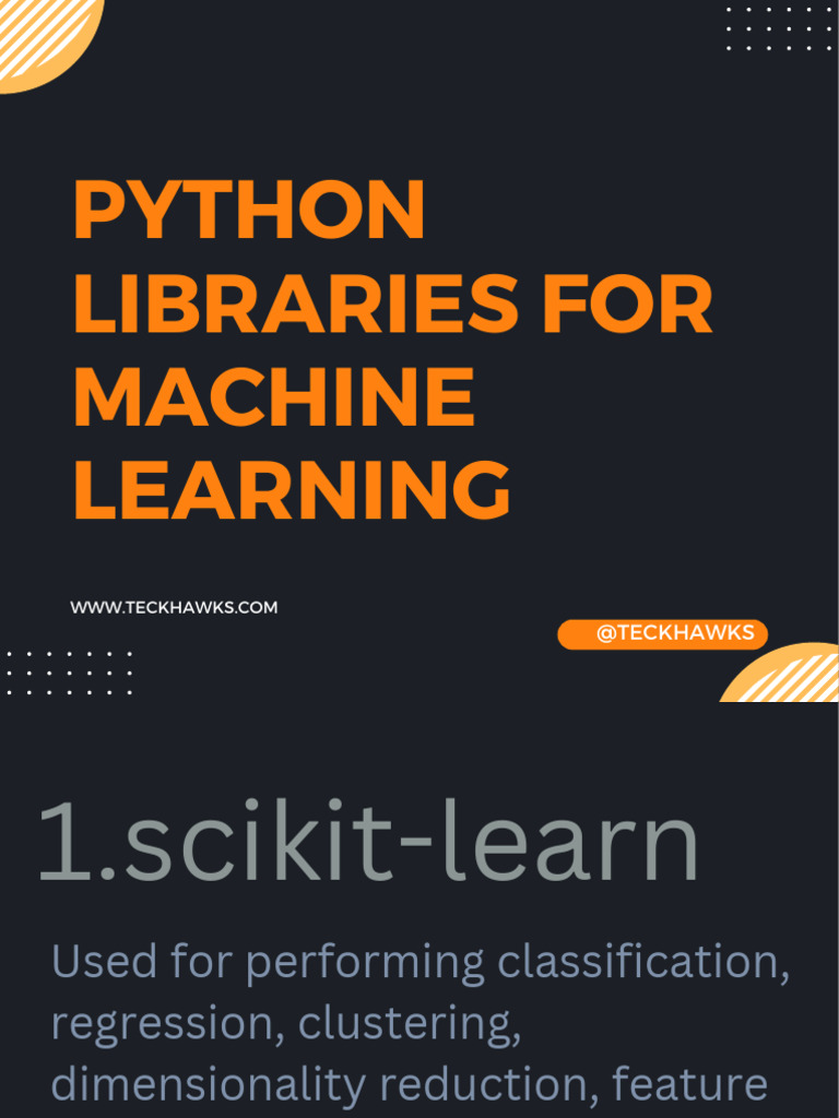 Python Libraries Used in Machine Learning | PDF