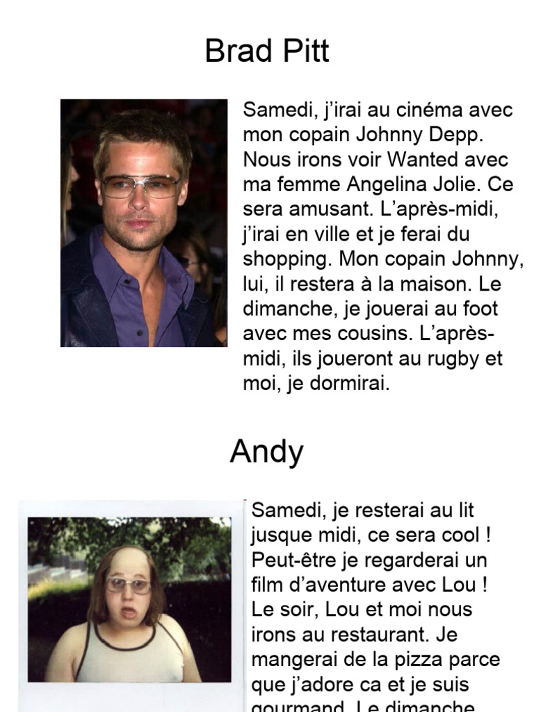 Le futur simple reading activity posters pdf