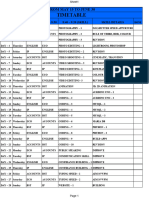 TIMETABLE