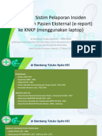 IKPRS PERSI - Tata Cara Sistim Pelaporan Insiden Keselamatan Pasien Eksternal (E-Report) Ke KNKP (DG Menggunakan Laptop)