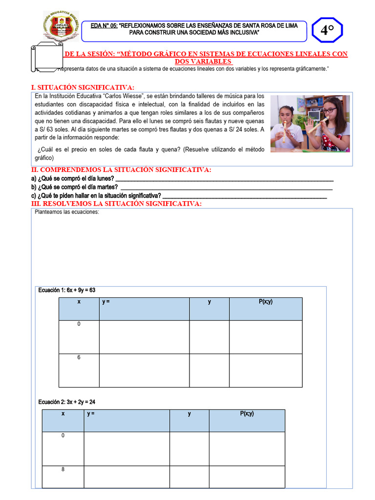 Metodo Grafico | PDF | Ecuaciones | Sistema de ecuaciones lineales