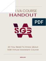 SGBVA Course Batch 15 Handout Module