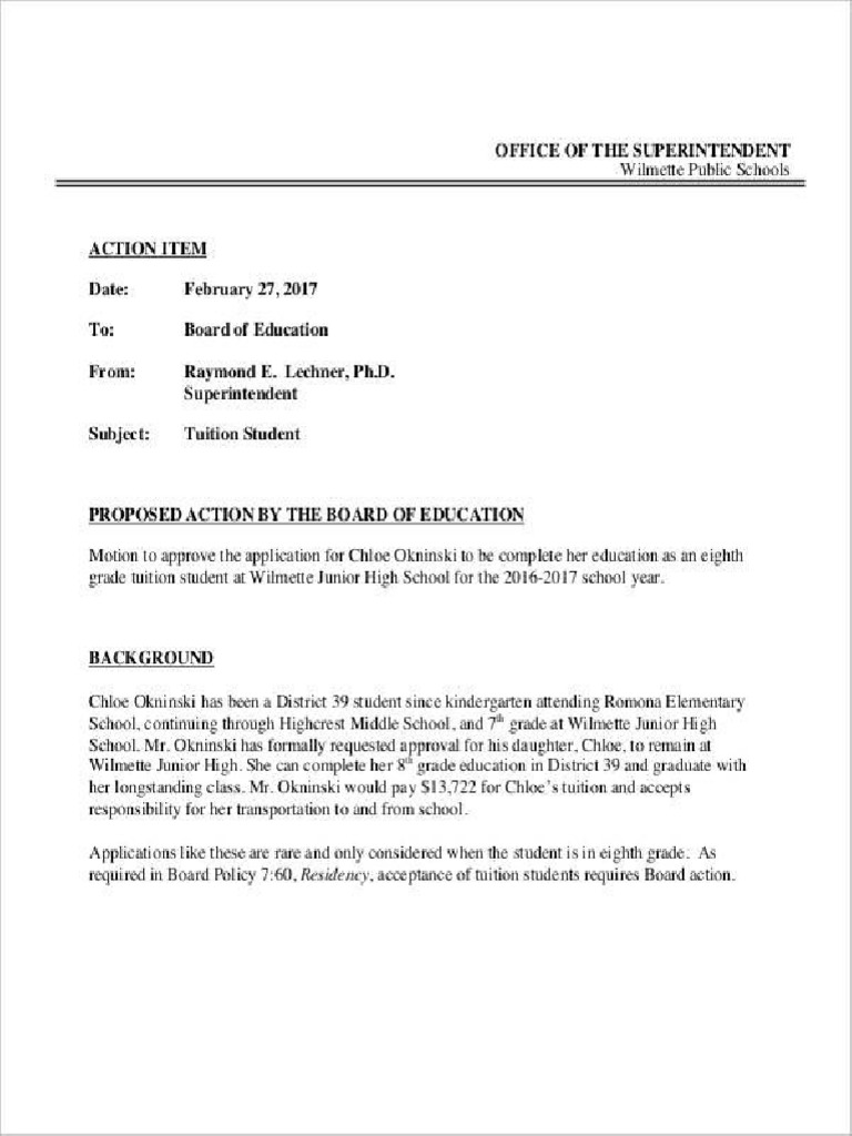 Student Memo 1 | PDF