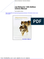 Organizational Behavior 10th Edition Kreitner Solutions Manual