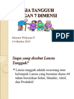 Materi LANSIA TANGGUH DENGAN 7 DIMENSI