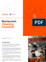 Restaurant Cleaning Checklist