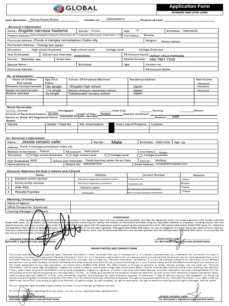 SME Loan Application Form | PDF | Loans | Credit Bureau