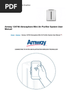 Atmosphere Mini Air Purifier System Manual