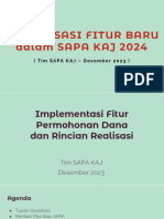 SOSIALISASI SAPAKAJ - Fitur Permohonan Dana Dan Rincian Realisasi