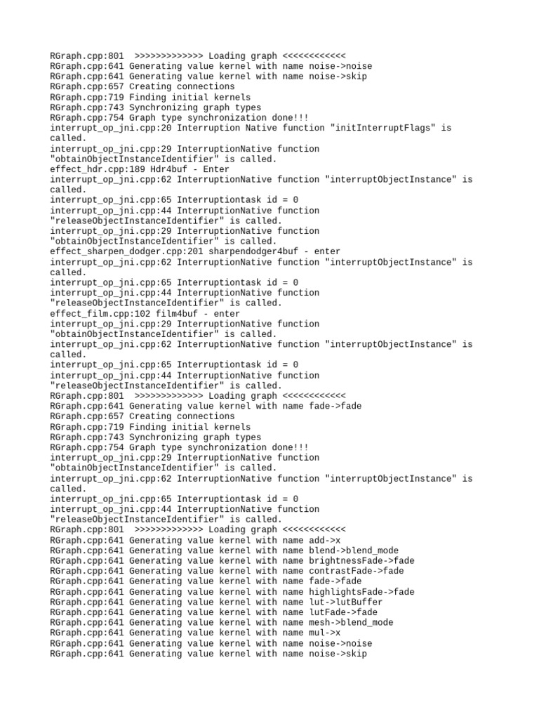 Graph Loading and Kernel Generation Logs | PDF | Computer Programming ...