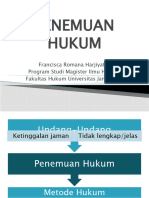 Kuliah Penemuan Hukum - Bu Sisca