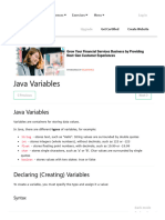 Java Variables