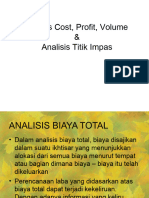 Analisis Cost Volume Profit (CVP) 1
