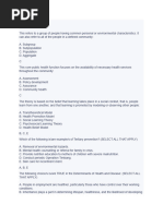 CHN2 RLE Shifting Exam