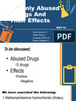 Commonly Abused Drugs and Their Effects BSIT 1A