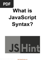 What Is JavaScript Syntax